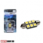  MTF Светодиодная автолампа C5W FESTOON 4 LED SMD5050 с обманкой 36мм (2шт.)